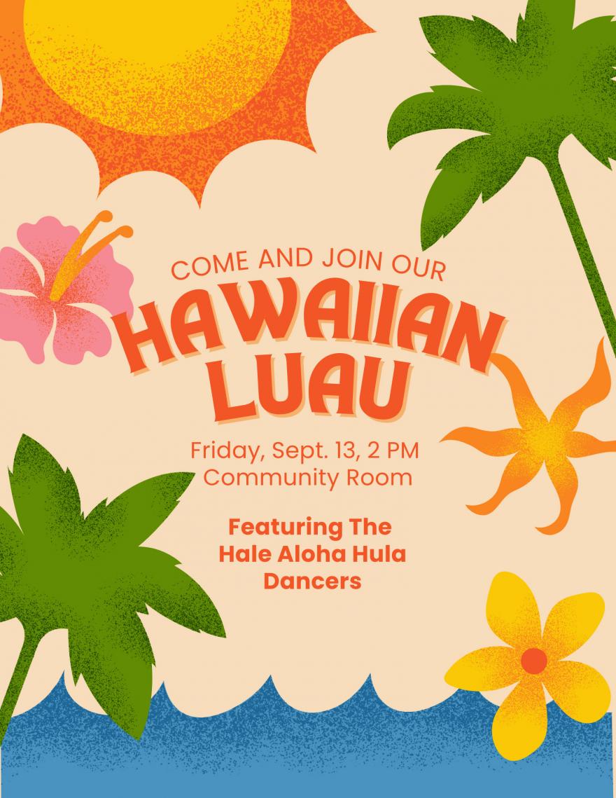 Windchime Hawaiian Luau poster