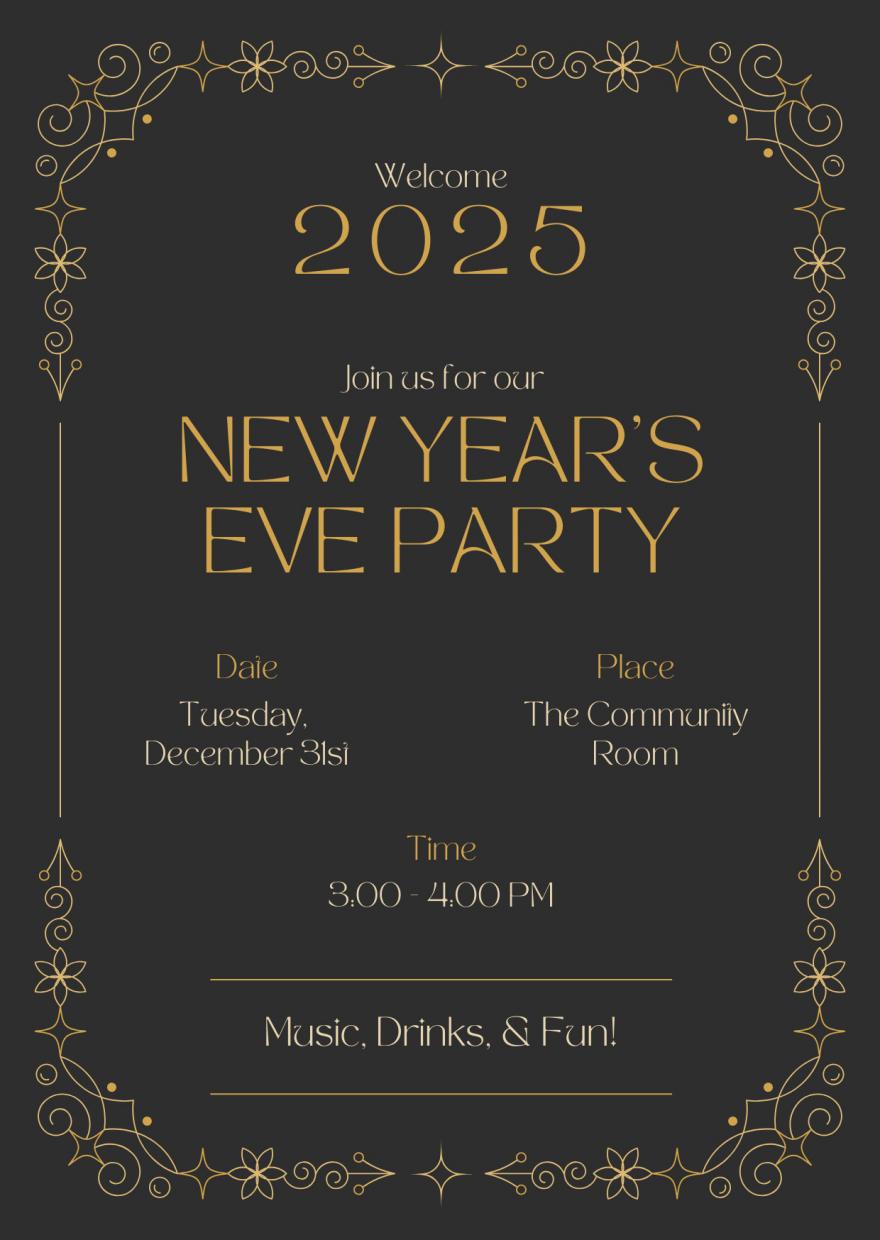 Windchime - New Year's Eve 2025 Poster