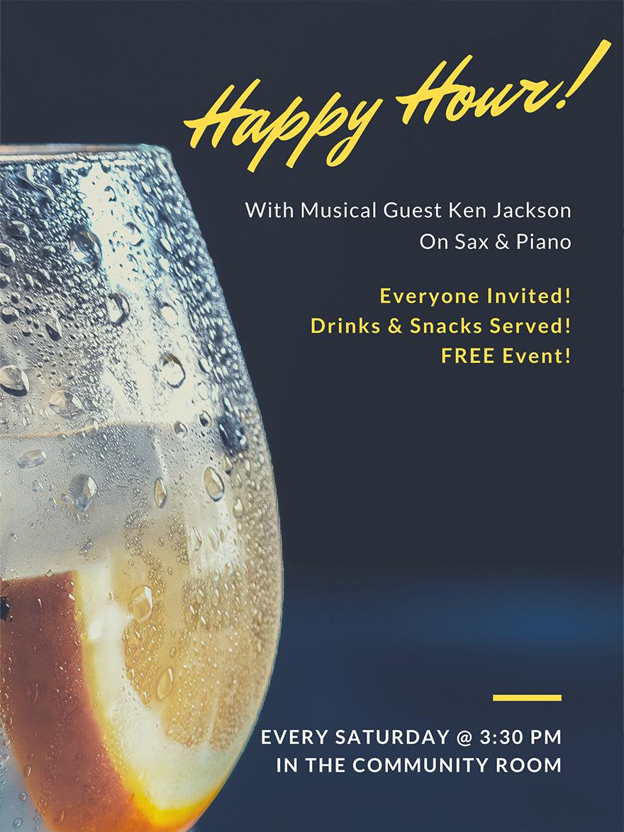 Happy Hour Poster for Wind Chime
