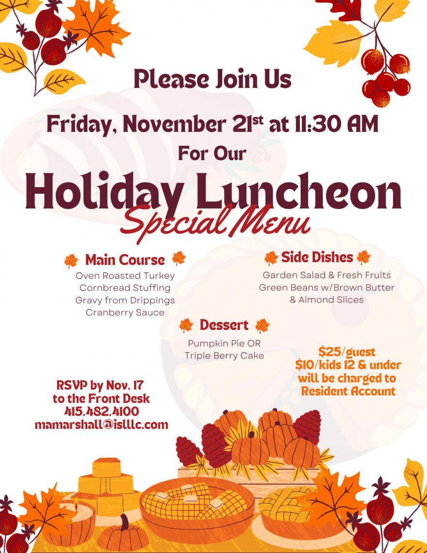 Holiday Luncheon Poster