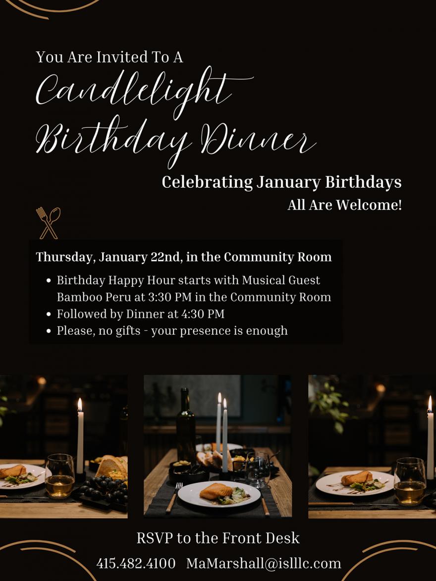 January Birthdays Poster